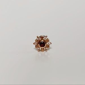 BVLA Rose Gold Cz Amethyst 18g threadless end